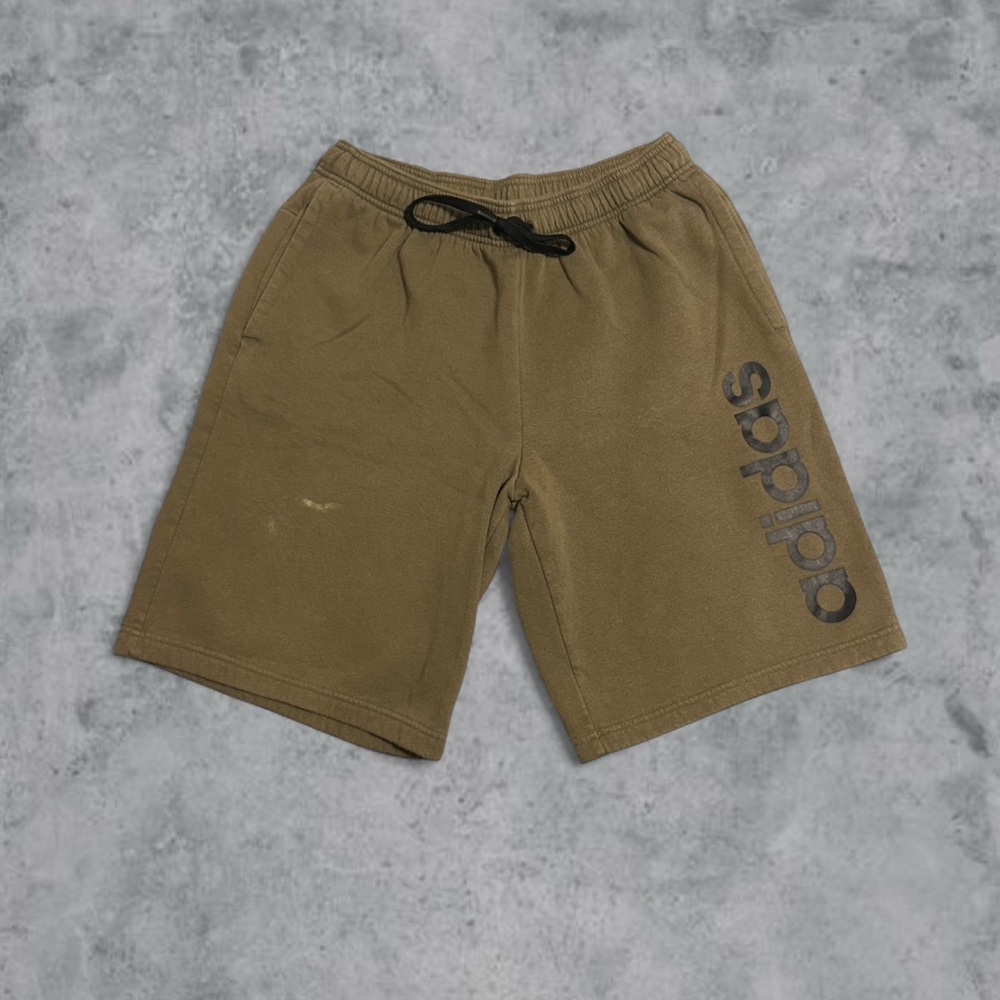Adidas Men’s Large Fleece Athletic Shorts Brown Casual Gym